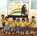 Gandhi Jayanti- pre-celebration at Kidz Castle School
